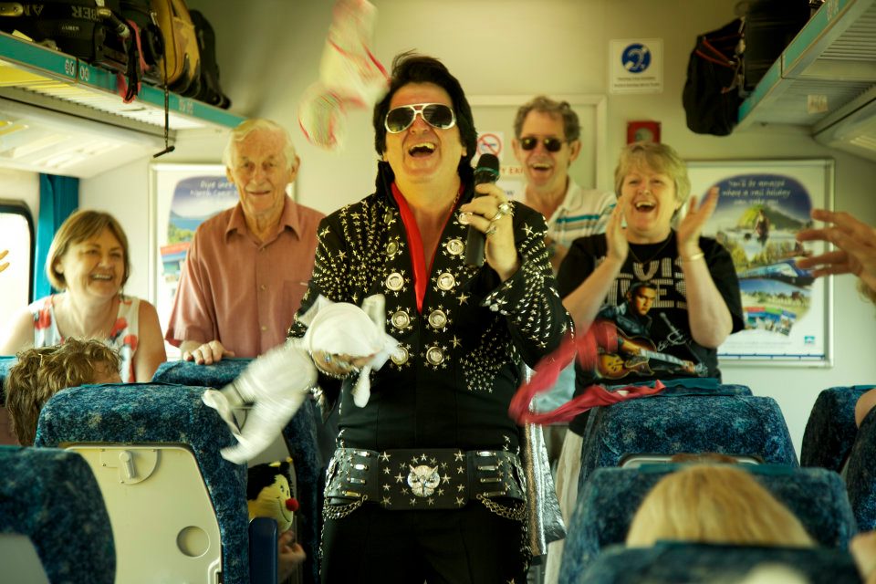 John Collins and Friends on the Elvis Express (image supplied)